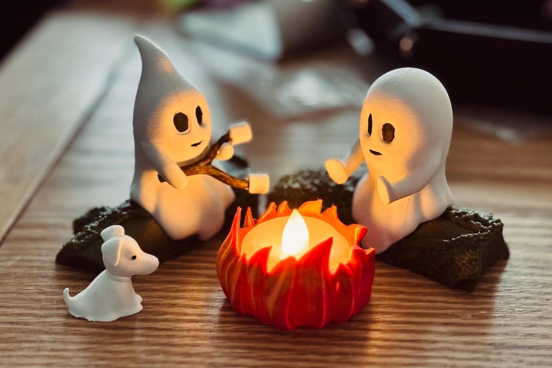 Ghost Campfire Halloween Decoration