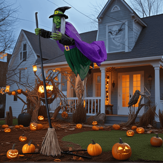 Flying Witch Halloween Decoration