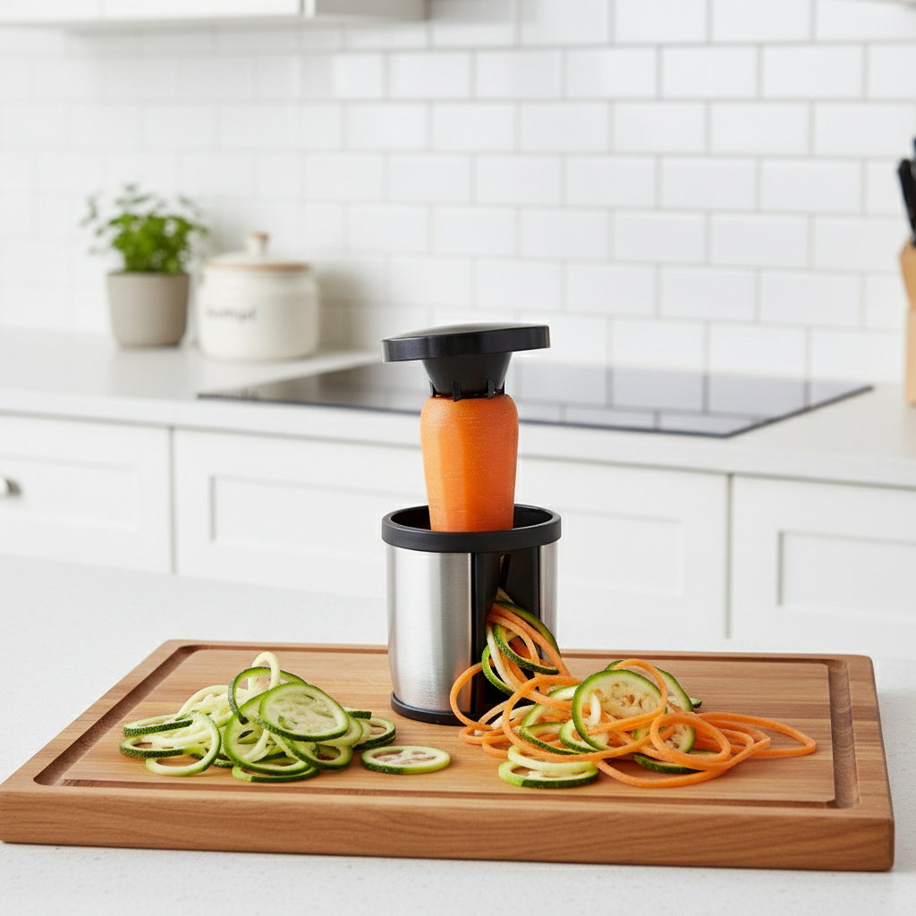 Compact Stainless Steel Vegetable Spiralizer