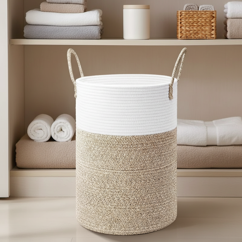 Foldable Round Laundry Basket