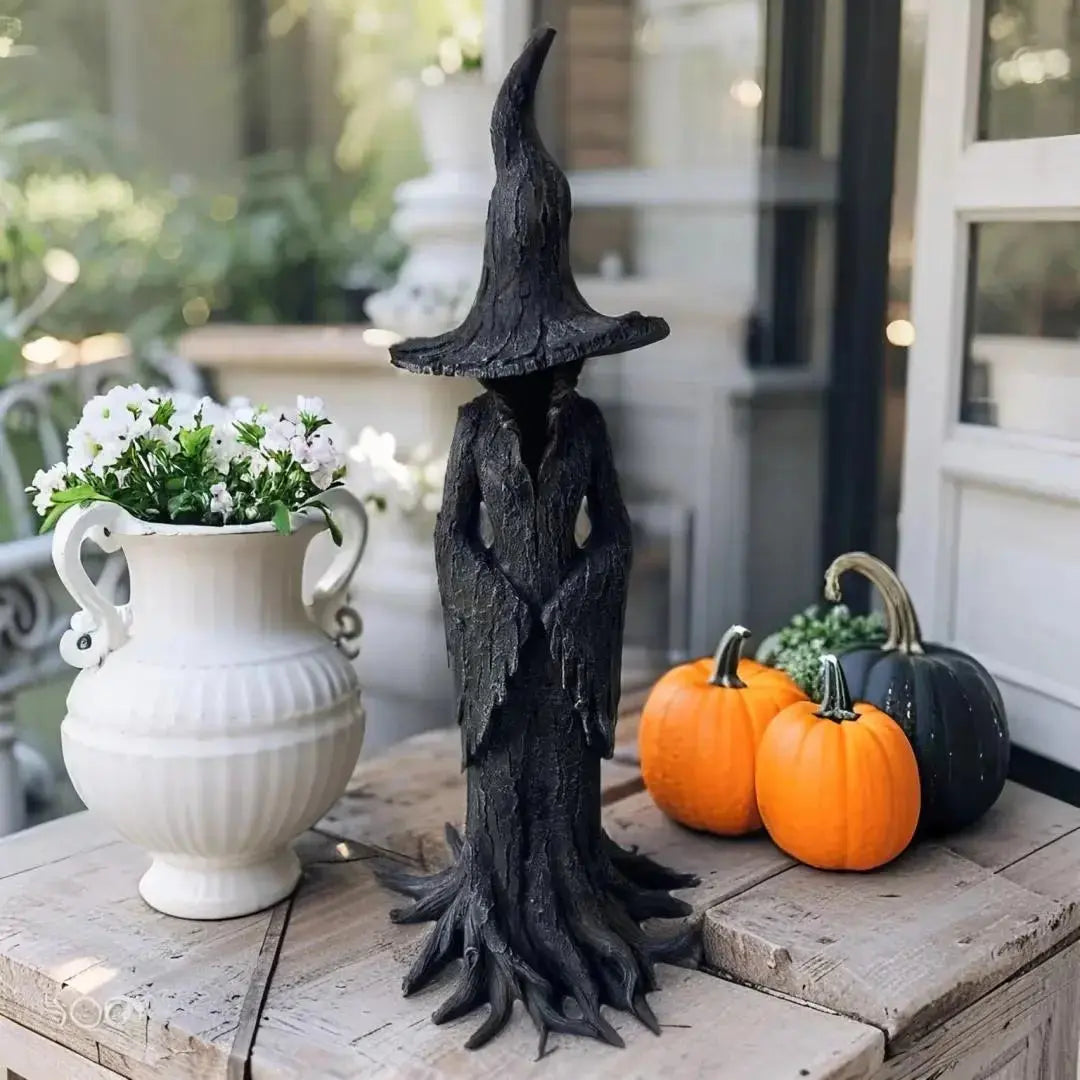 Handcrafted Resin Witch Garden Statue