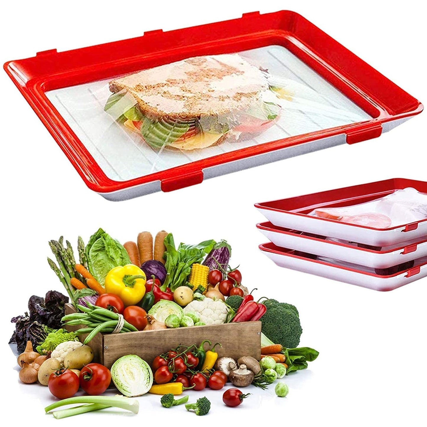 Fresh-Keeping Food Storage Tray