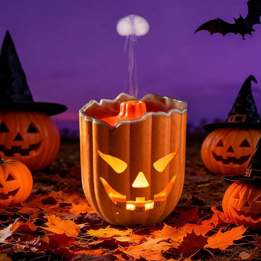 Pumpkin Humidifier with Jellyfish Mist, Remote and Ambient Light