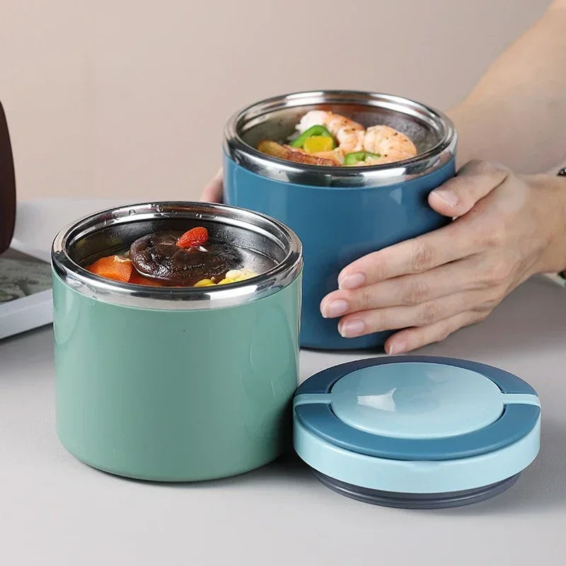 Insulated Stainless Steel Lunch Box with Handle