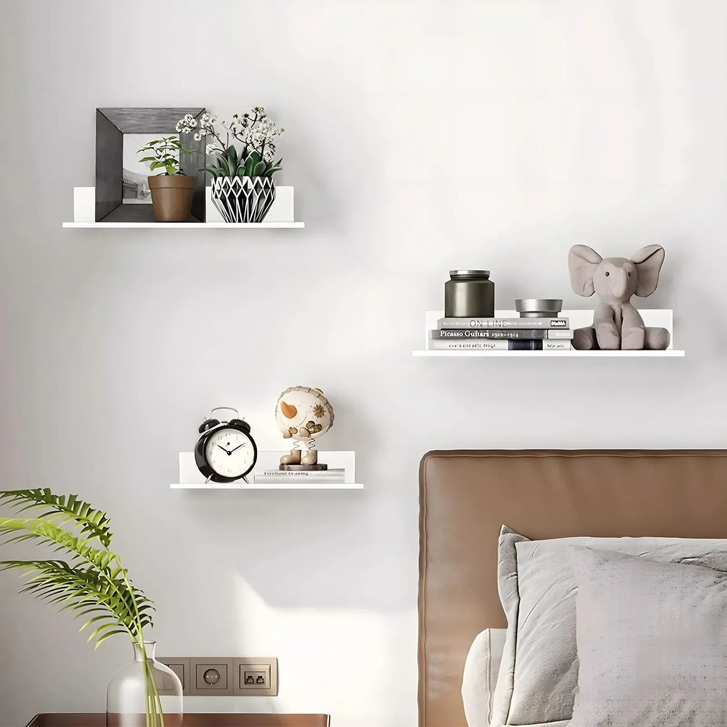 Floating Metal Wall Shelf