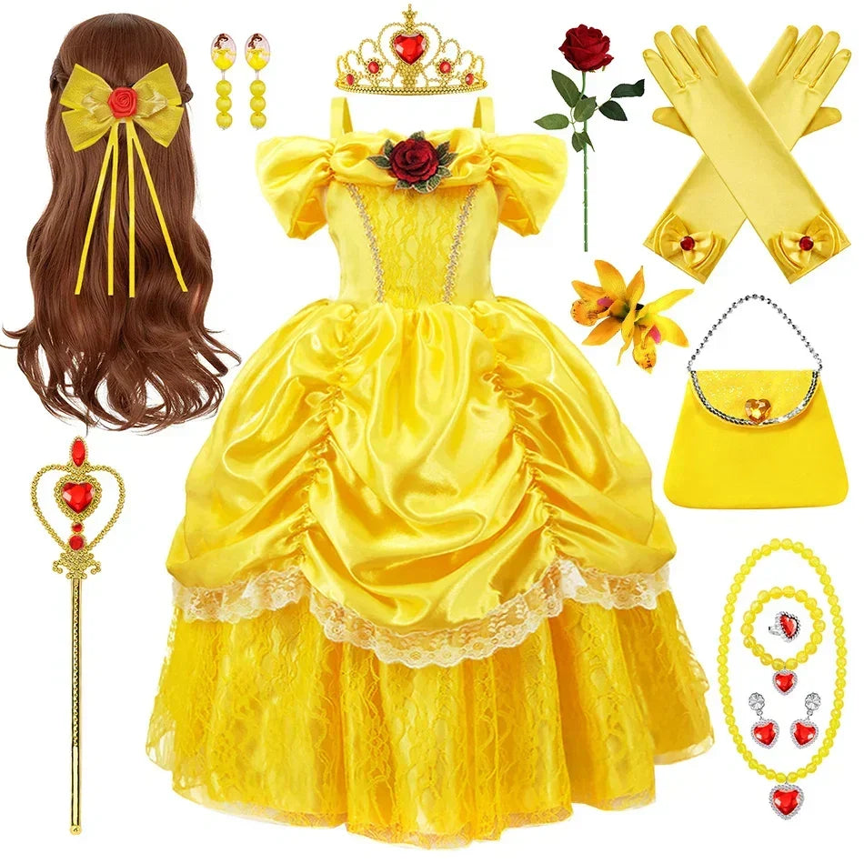 Girls' Princess Gown and Accessory Costume Set
