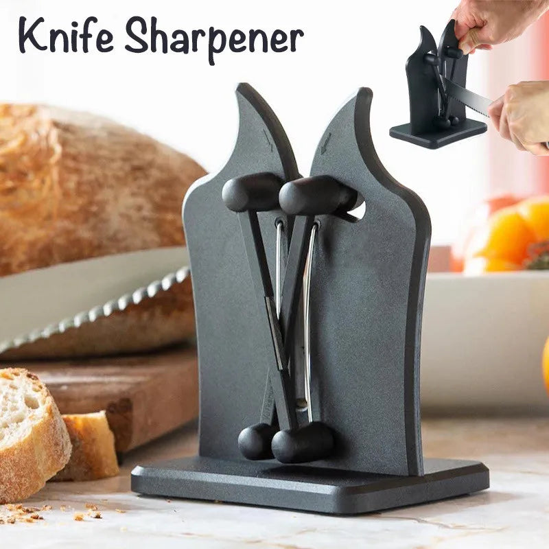Triple-Action Knife Sharpener
