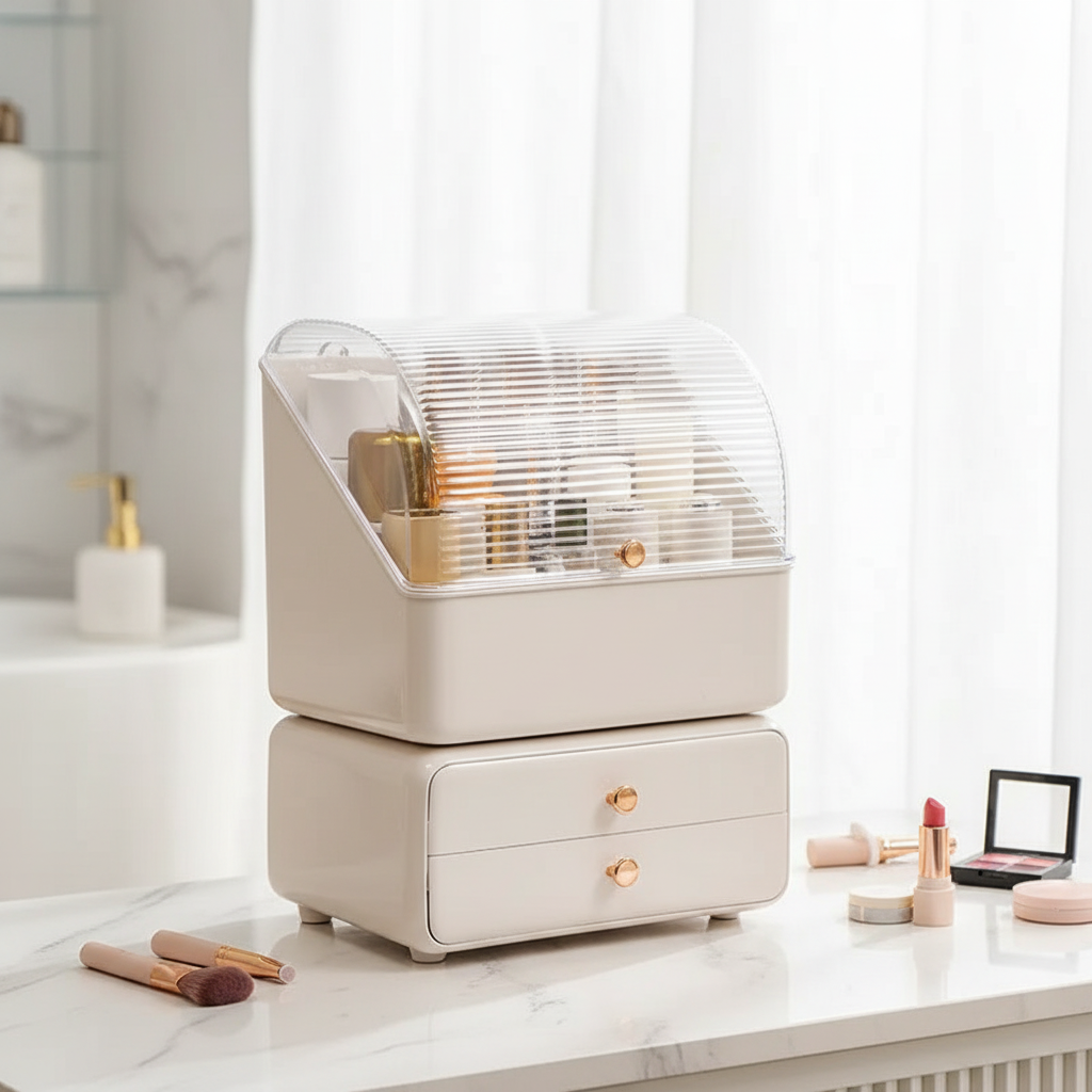 Dustproof Cosmetic Organizer Box