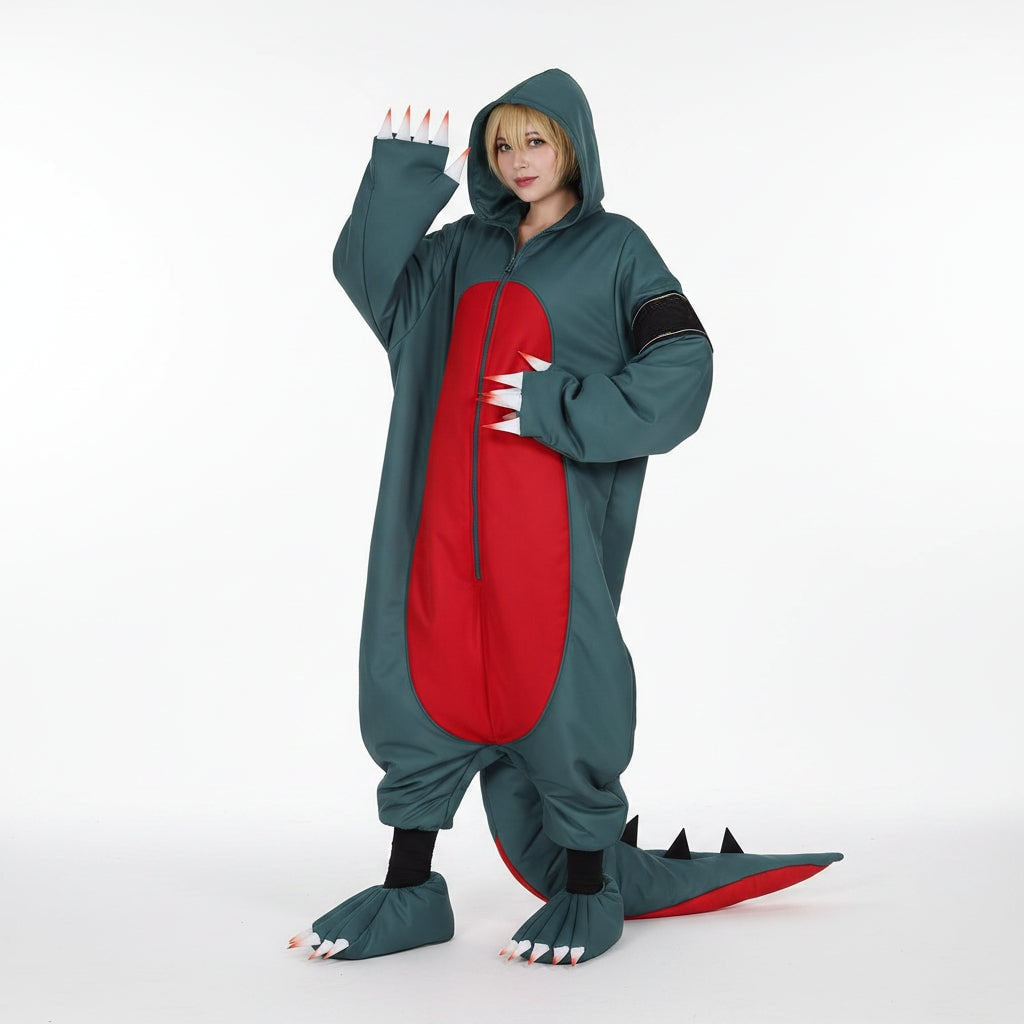 Adult Dinosaur Jumpsuit Costume