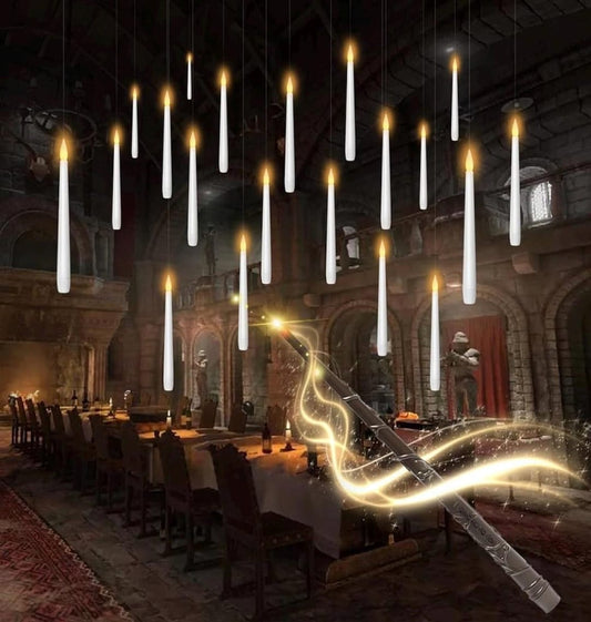 20-Piece Flameless Floating Candle Set with Wand