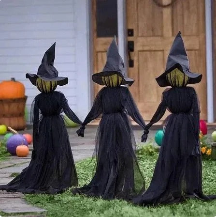 Outdoor Lighted Witch Yard Stake