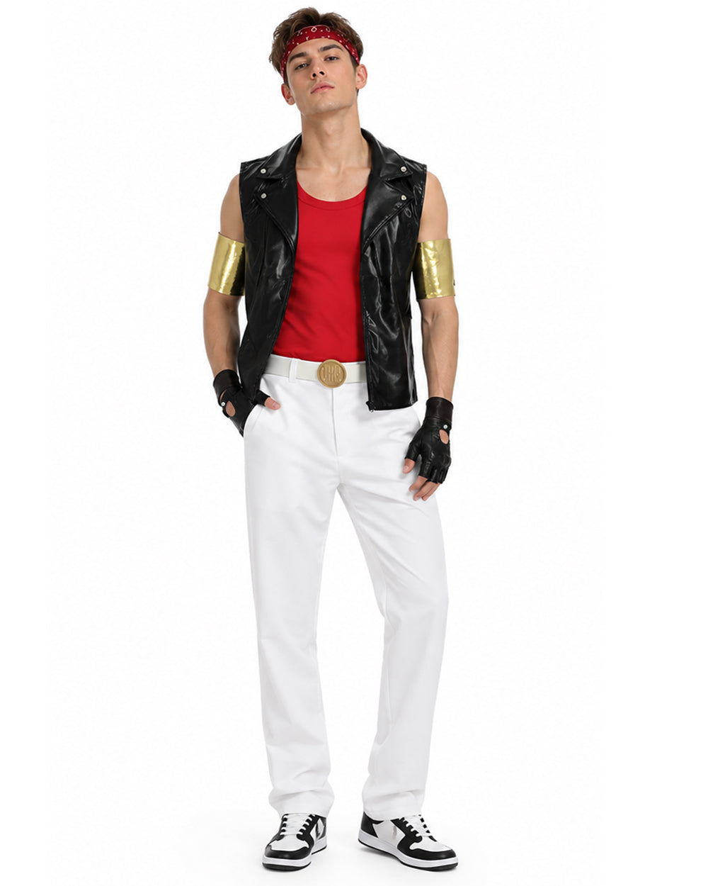 Adult 1980s Retro Villain Costume Set