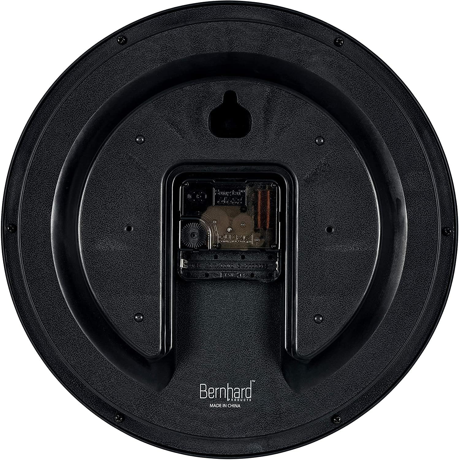Bernhard Products Black Wall Clock Silent Non Ticking 10 Inch Quality Quartz Battery Operated Round Easy to Read Home/Office/Kitchen/Classroom/School Clock Sweep Movement - Image 4