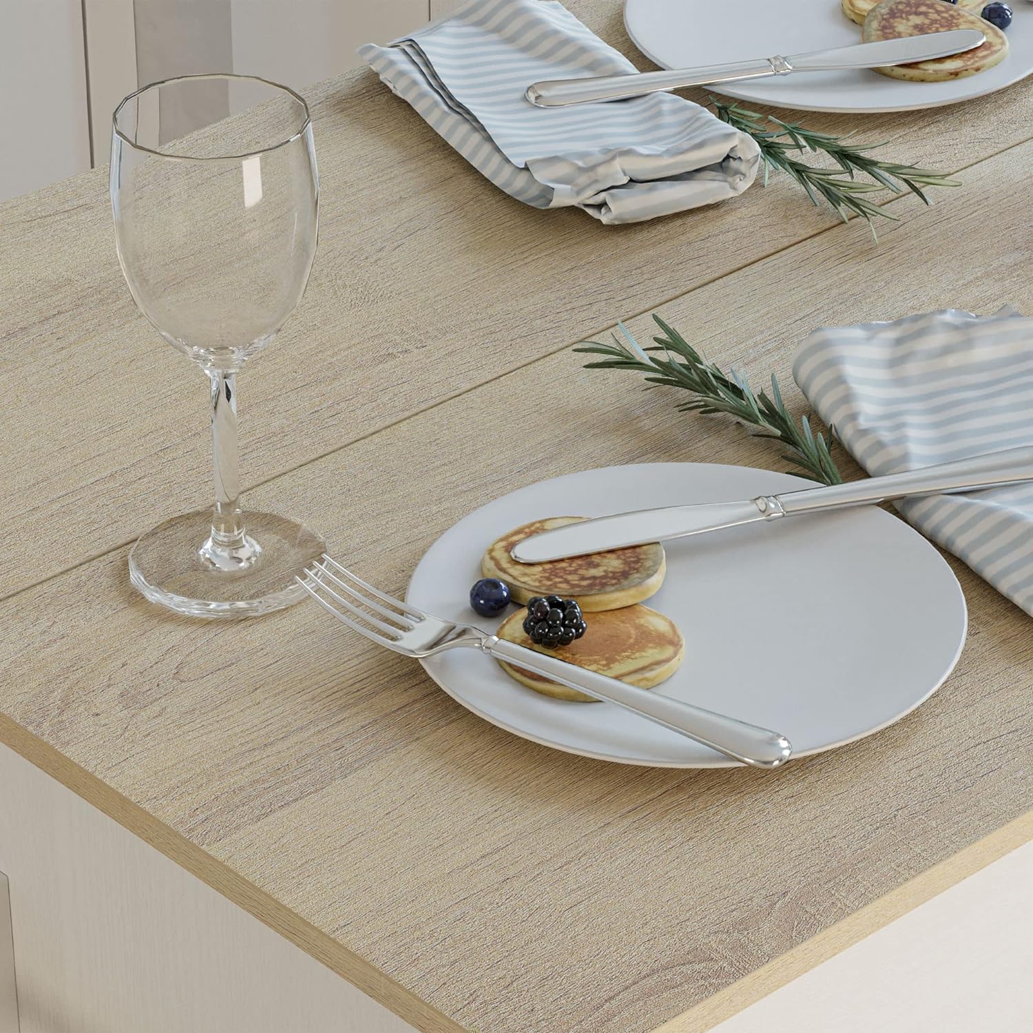 IRONCK Rolling Kitchen Island Table on Wheels with Drop Leaf, Storage Cabinet, Drawer, Spice Rack, Towel Rack, Kitchen Cart, White - Image 7