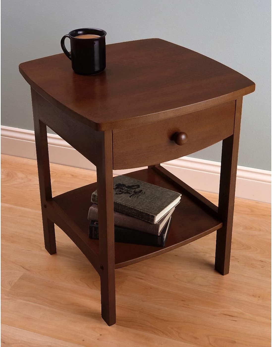 Winsome Basics Solid Wood End Table Nightstand - Image 2