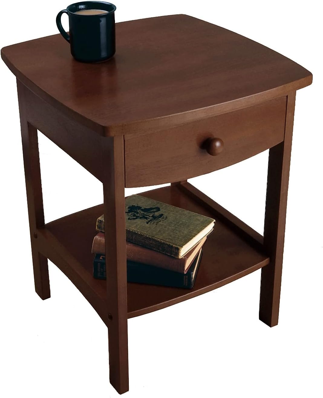Winsome Basics Solid Wood End Table Nightstand - Image 4